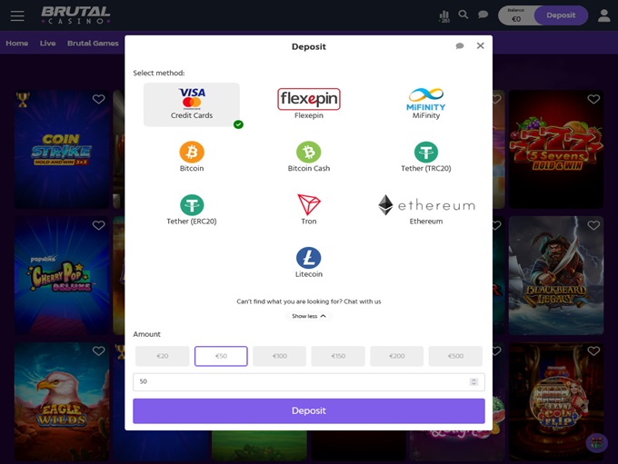 Brutal Casino screenshot 3