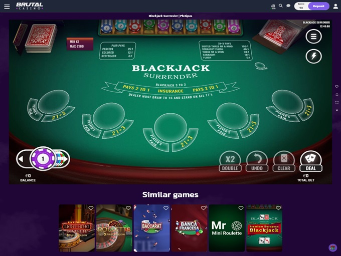 Brutal Casino screenshot 6