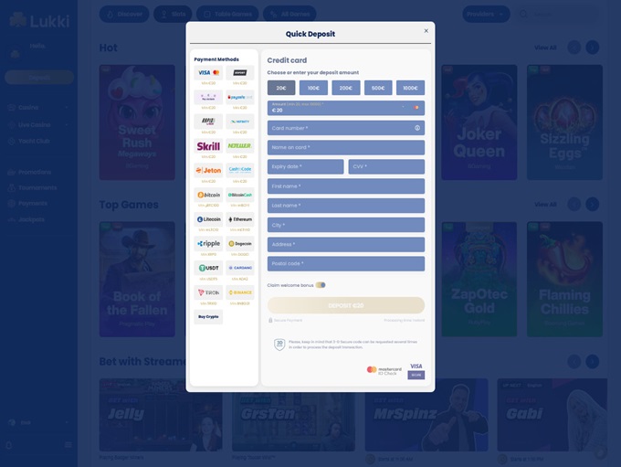 Lukki Casino screenshot 3