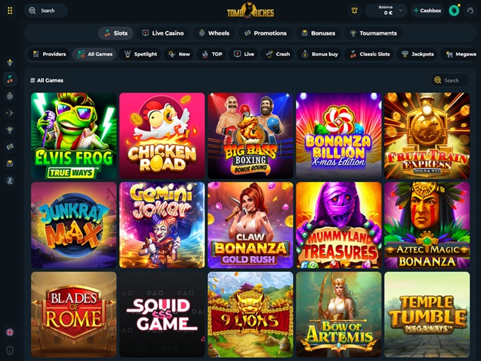 TombRiches Casino screenshot 2