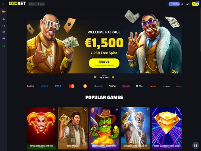 BDM BET Casino lobby