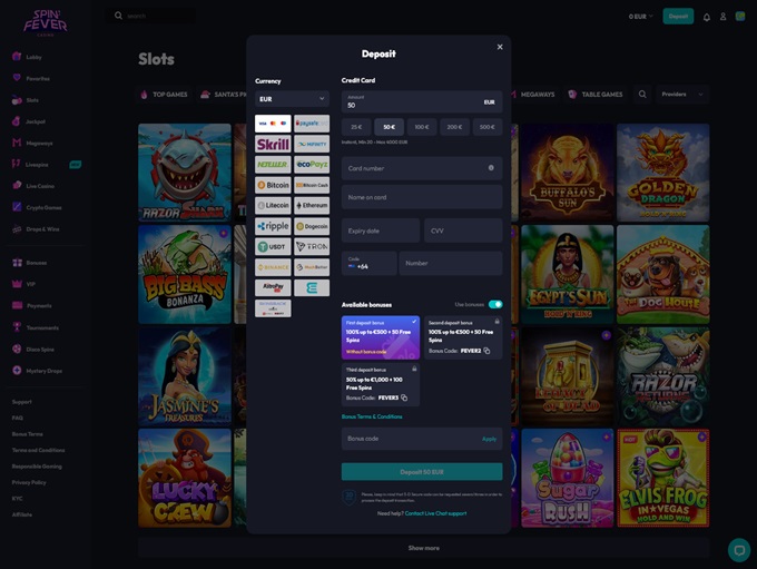 SpinFever Casino screenshot 3