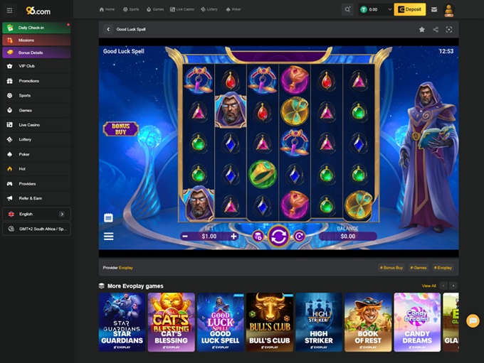 96.com Casino screenshot 4