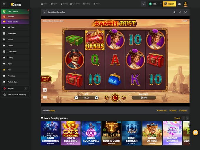 96.com Casino screenshot 5