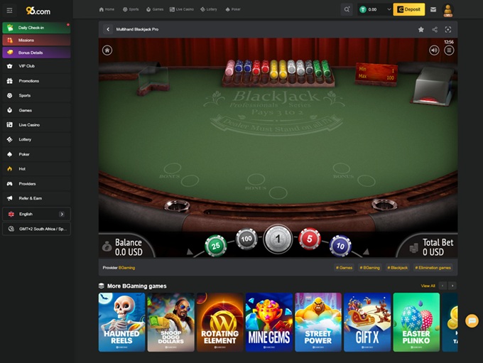 96.com Casino screenshot 6