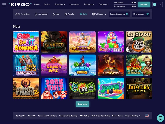 Kirgo Casino screenshot 2