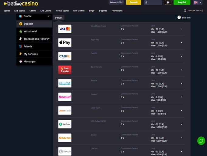 BetliveCasino screenshot 3