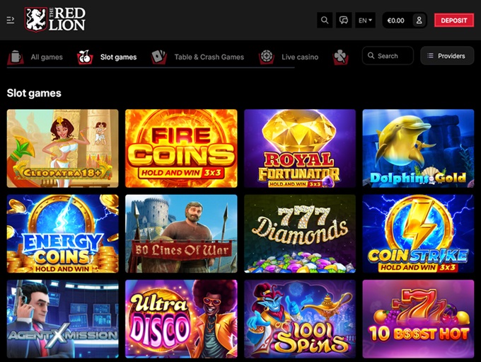 The Red Lion Casino screenshot 2