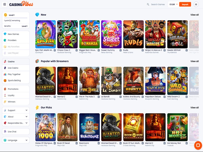 CasinoVibes screenshot 2
