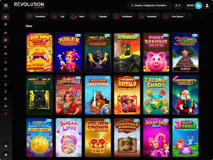 Revolution Casino screenshot 2