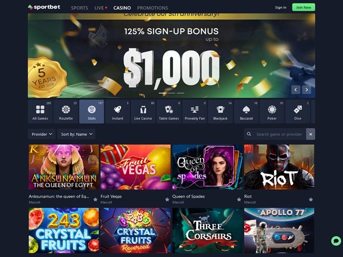 Sportbet.one lobby