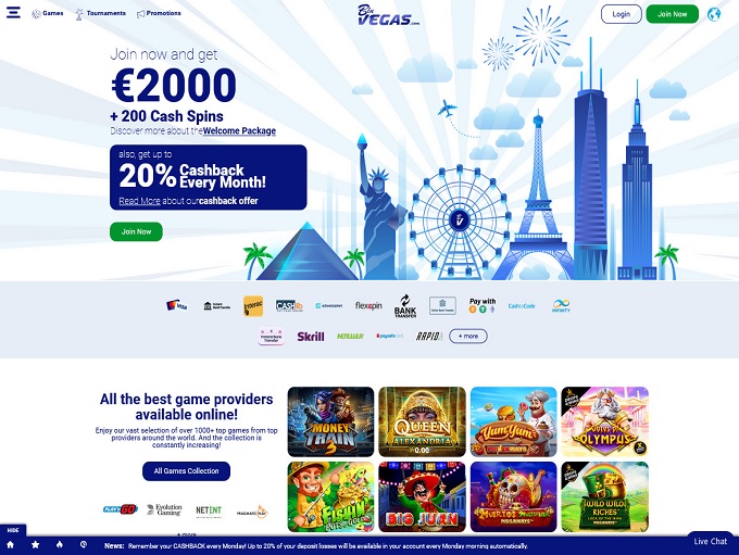 BluVegas Casino screenshot 1