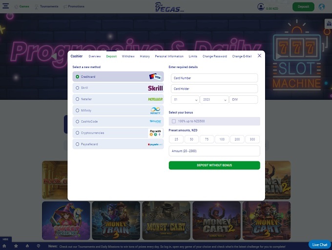 BluVegas Casino screenshot 3