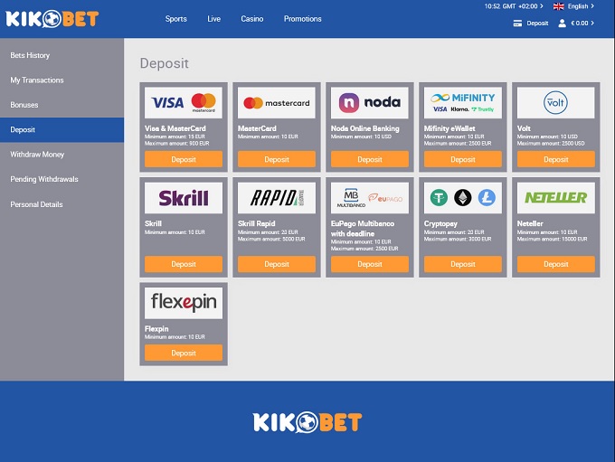 KikoBet Casino screenshot 3