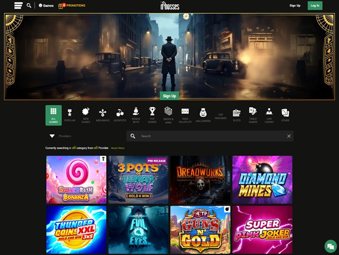 dbosses Casino lobby