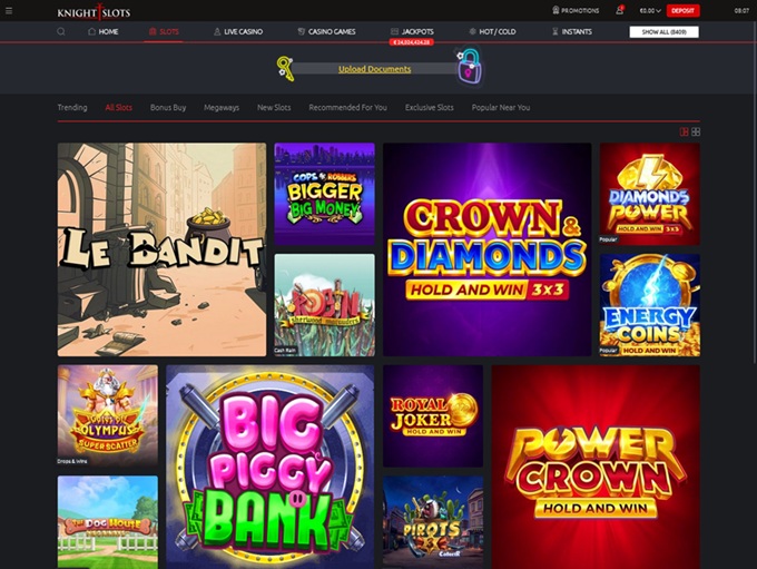 KnightSlots Casino screenshot 2