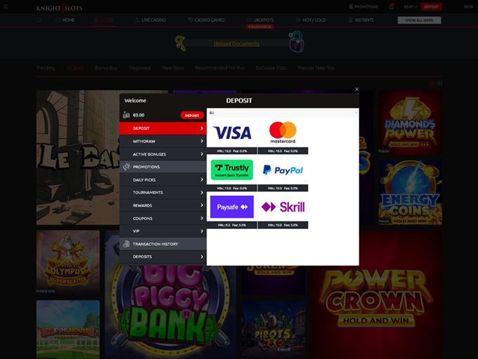 KnightSlots Casino screenshot 3