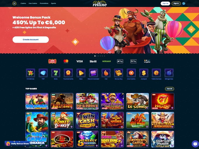 rollino Casino screenshot 1