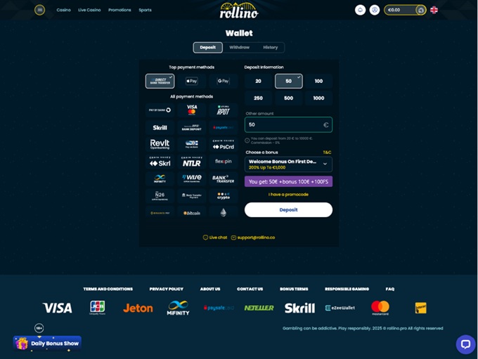 rollino Casino screenshot 3