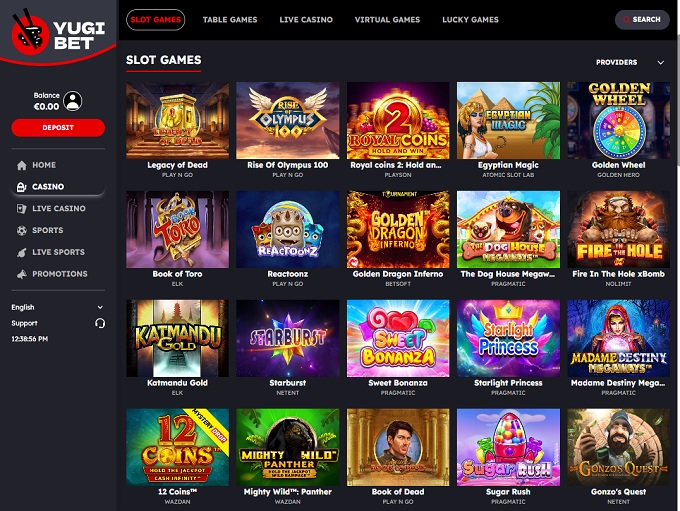 Yugibet Casino screenshot 2