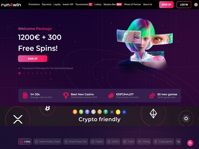 Run4Win Casino lobby