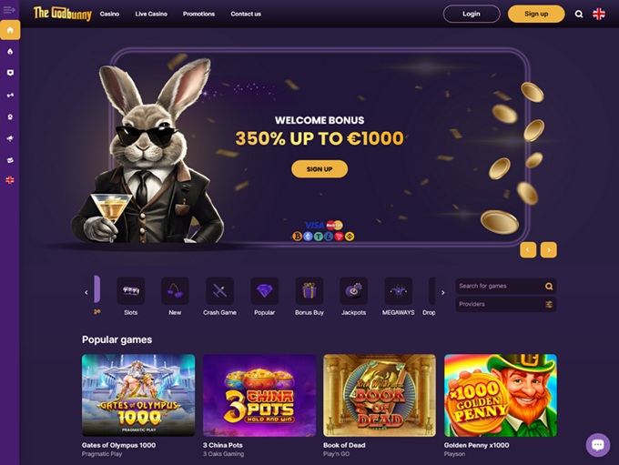 The Godbunny Casino lobby