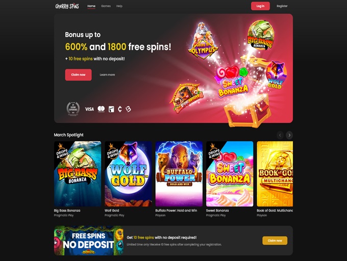 Cherry Spins Casino screenshot 1