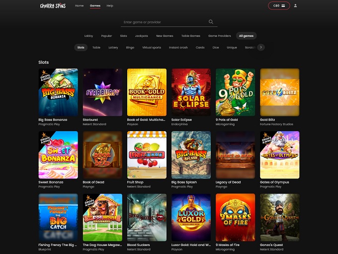 Cherry Spins Casino screenshot 2