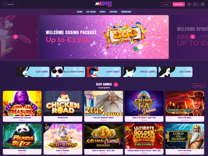 Divas Luck Casino screenshot 1