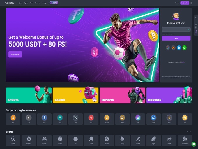 Coinplay Casino lobby