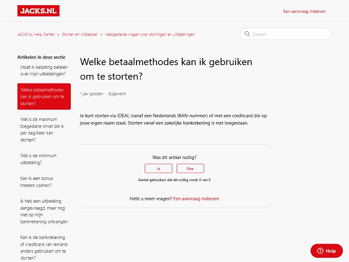 Jacks.nl screenshot 3