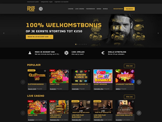 Fair Play Casino Online lobby