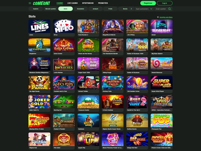 ComeOn.nl screenshot 2