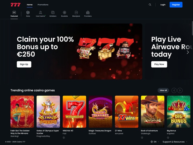 Casino777.nl lobby