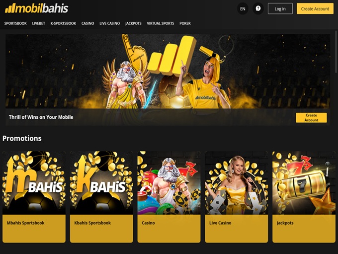 MobilBahis Casino lobby