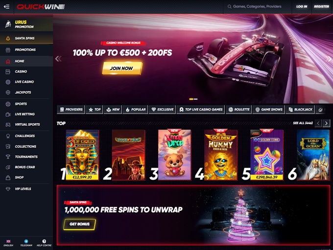 Quickwin Casino screenshot 1