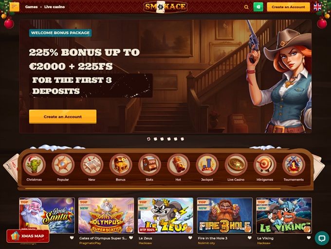 SmokAce Casino lobby