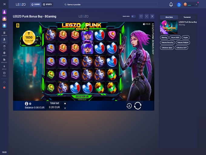 Legzo Casino screenshot 5