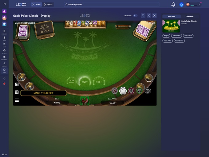 Legzo Casino screenshot 6