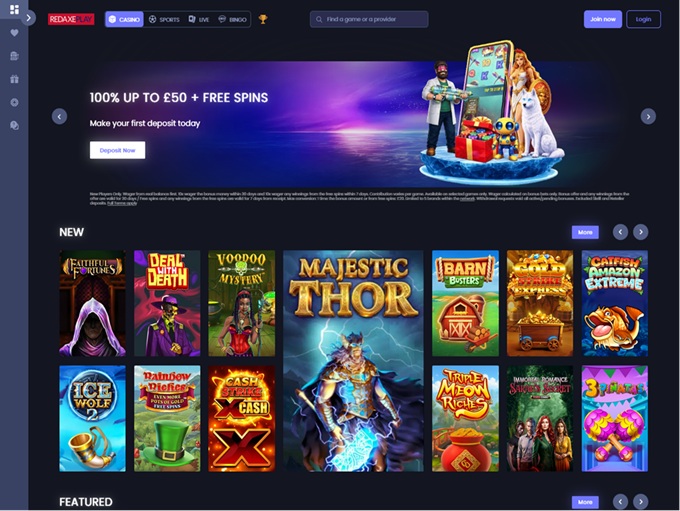RedAxePlay Casino lobby