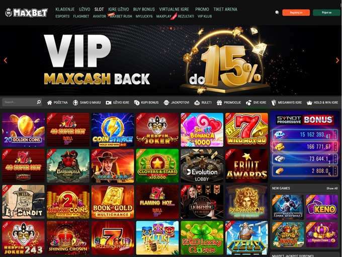 Max Bet Casino lobby