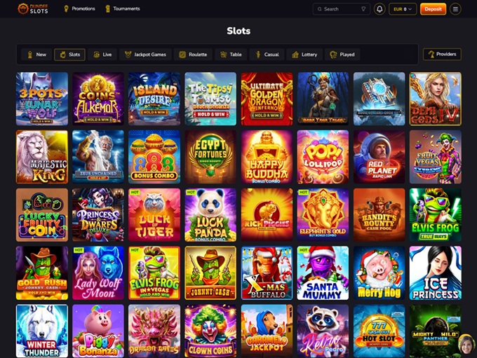 Dundeeslots Casino screenshot 2