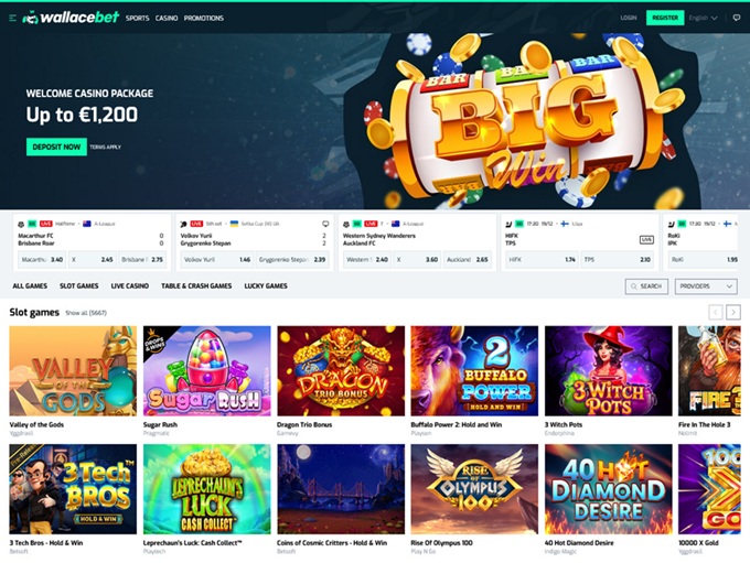 wallacebet Casino screenshot 1
