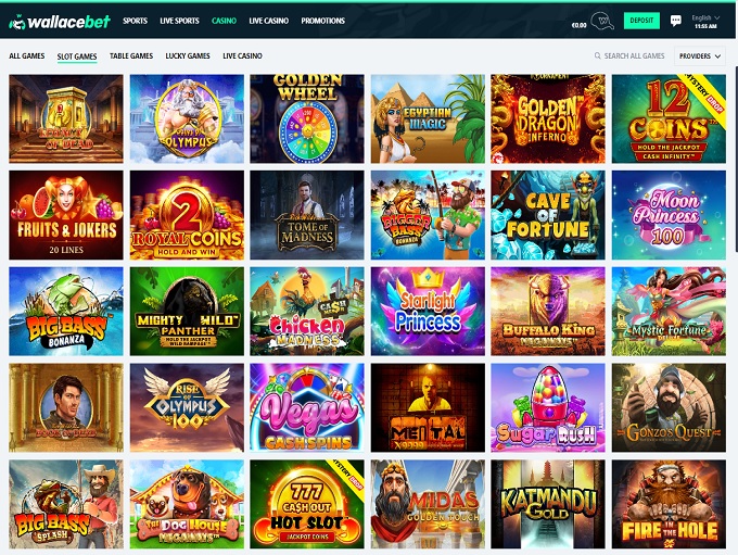 wallacebet Casino screenshot 2