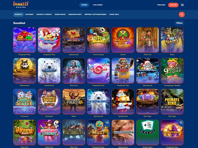 Buusti Kasino screenshot 2
