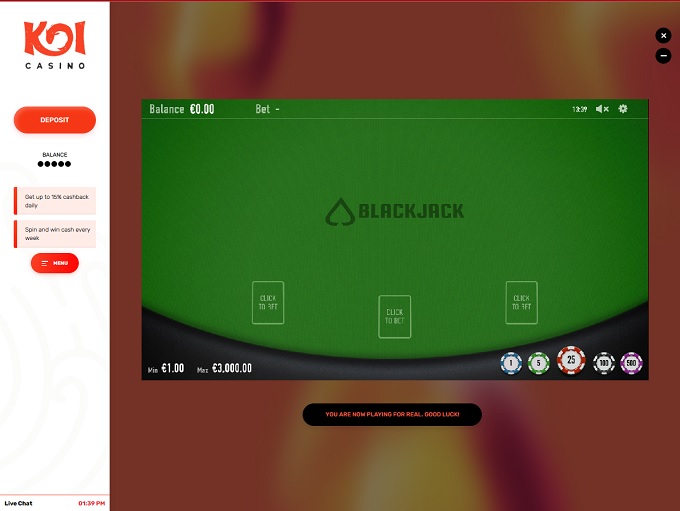 Koi Casino screenshot 6