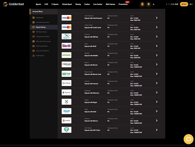 Goldenbet Casino screenshot 3