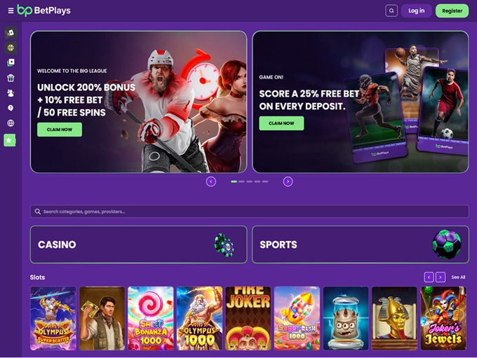 BetPlays Casino lobby