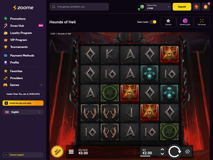 Zoome Casino screenshot 5