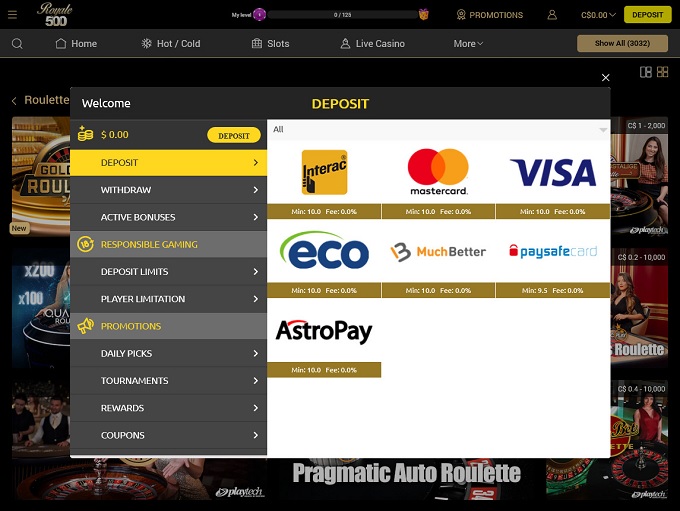 Royale500 Casino screenshot 3